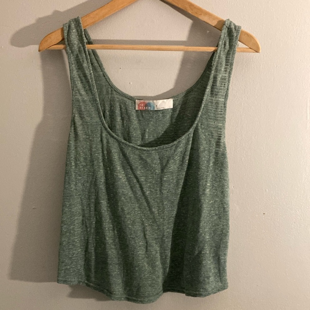 FP Movement Green Sleeveless Relaxed Tank and pant set
